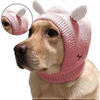 2023 - Dog Hats Knitted Large Pet Ear Cover Protectors Dog Warm Muffs for Winter Dog Head Wrap Neck and Ear