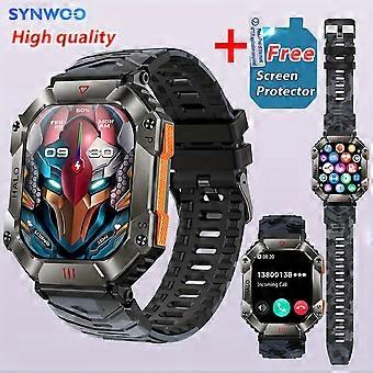 JUEGE* Waterproof Camouflage Smartwatch With Altimeter, Barometer, Compass, Wireless Call, And Full Touch Screen - Perfect Gift For Active Men And