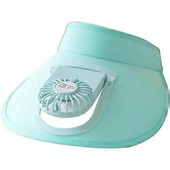Sun Visors Hat with Fan 2023 New Women Fan Visor Hat Visor Fan Hat for Adult Kid with 3 Gear Wind Speed and Large Area Sun Protection