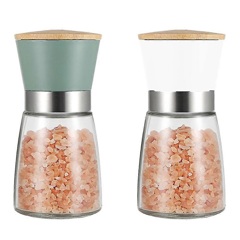 Salt And Pepper Grinders Refillable Peppercorn Mills Set