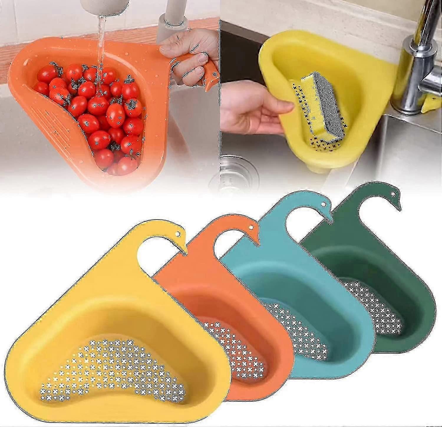 Kitchen Sink Basket - Corner Strainer, Triangle Sink Filter