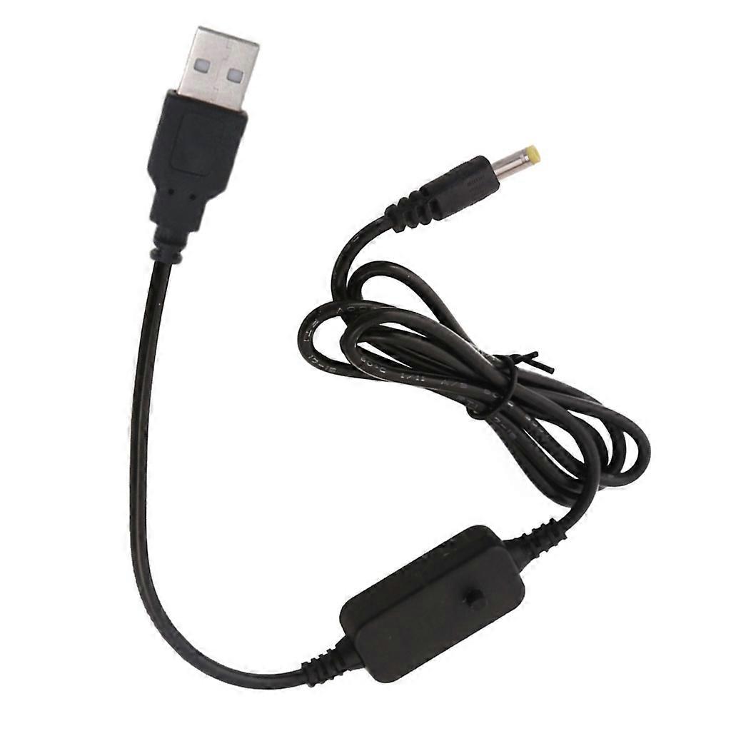 QC3.0 USB to DC5V-12V Adjustable Voltage Cable Regulation Cord with LED Voltmeter for WiFi Router Camera LCD Monitors