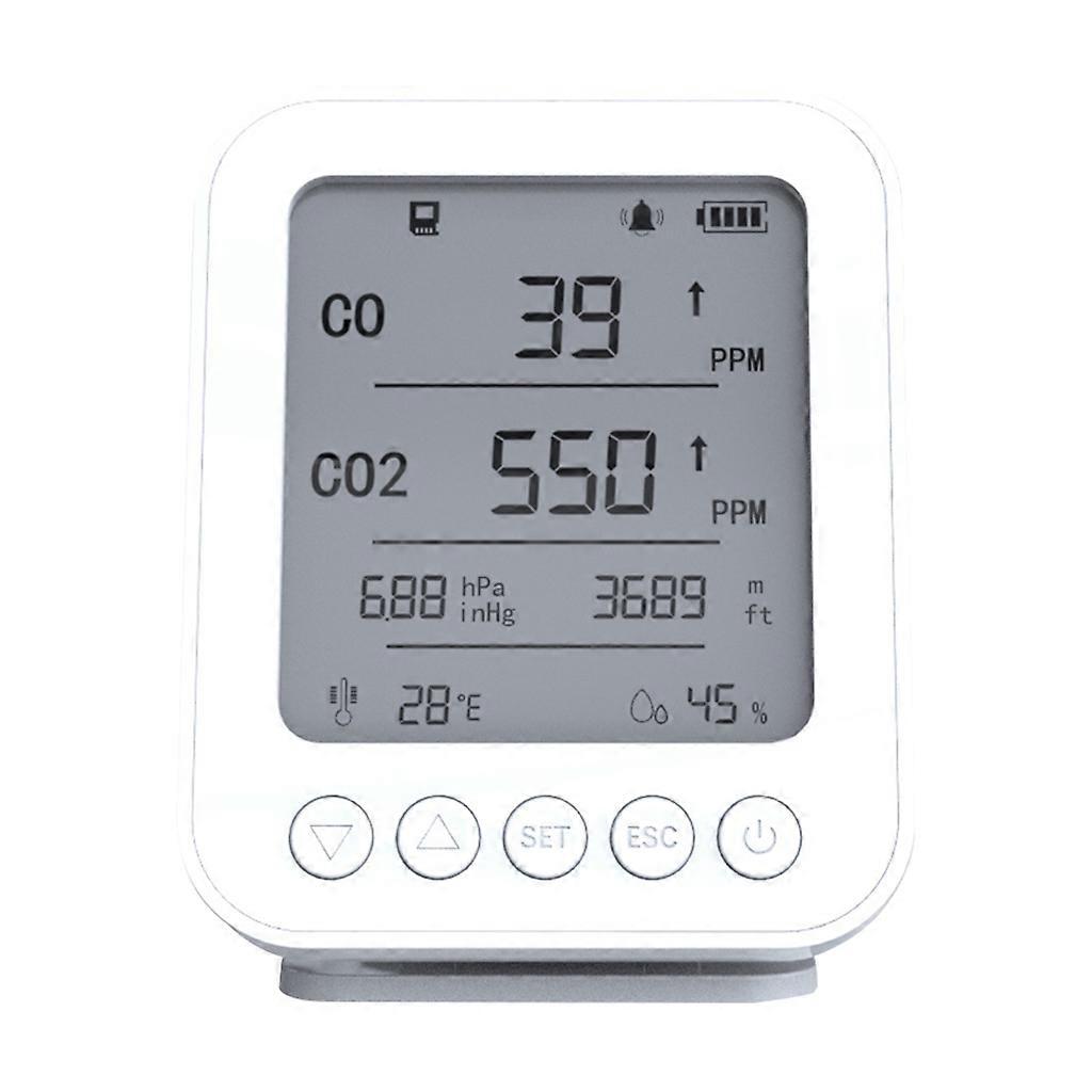 CO2 Meter CO2 Detector Digital Air Pollution Monitor Temperature and Humidity