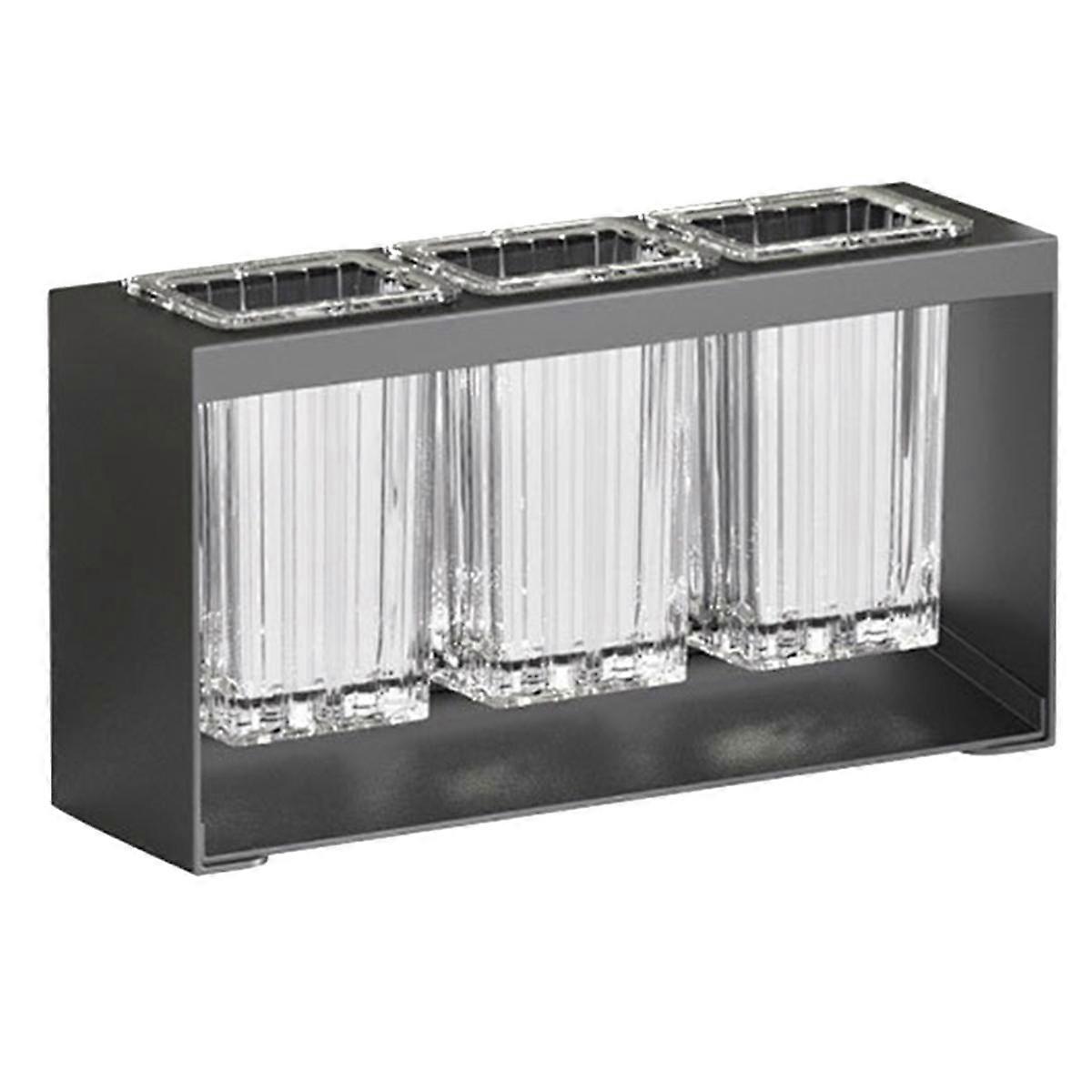 Multifunctional Chopsticks and Spoon Storage Rack Automatic Drain Cutlery Rack Kitchen Storage Tool Gray