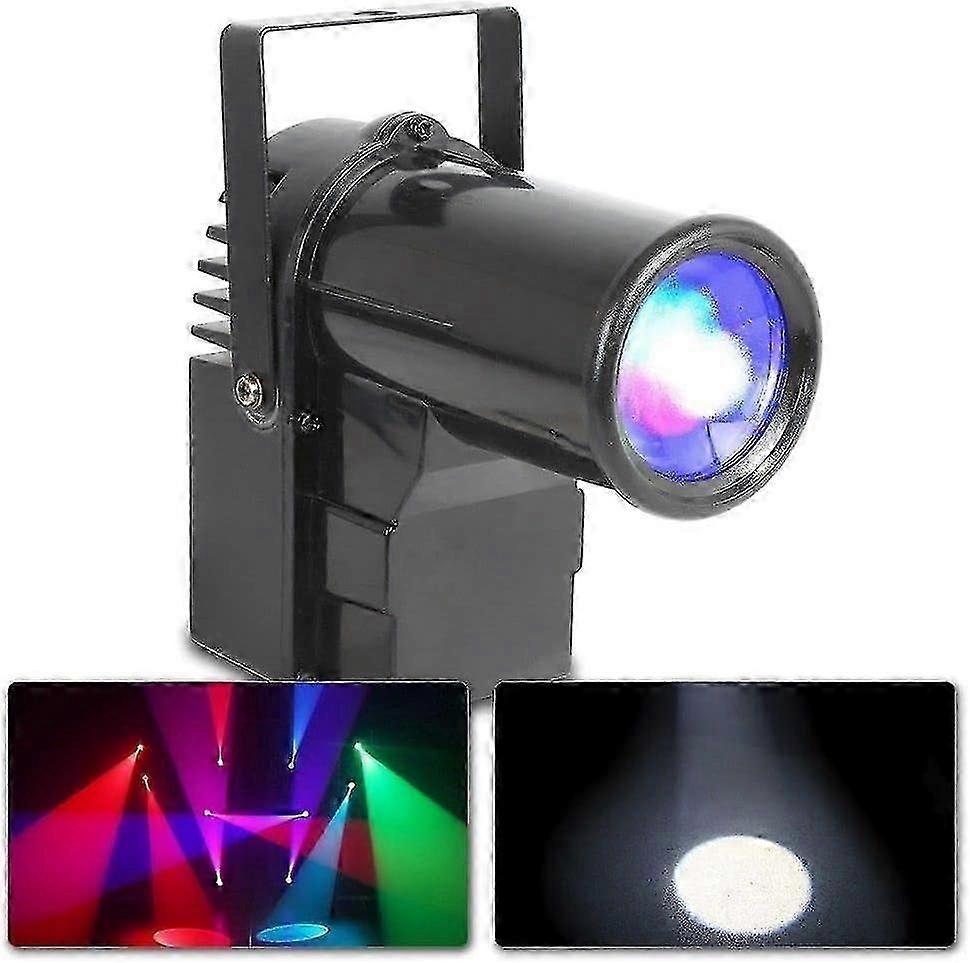 Ps10w Spotlight - 10w Led 4-in-1 Rgbw Color Mixing Pre-programmed Shows Auto Mode Dmx Mode 4 Or 7 Channels With Mounting Bracket