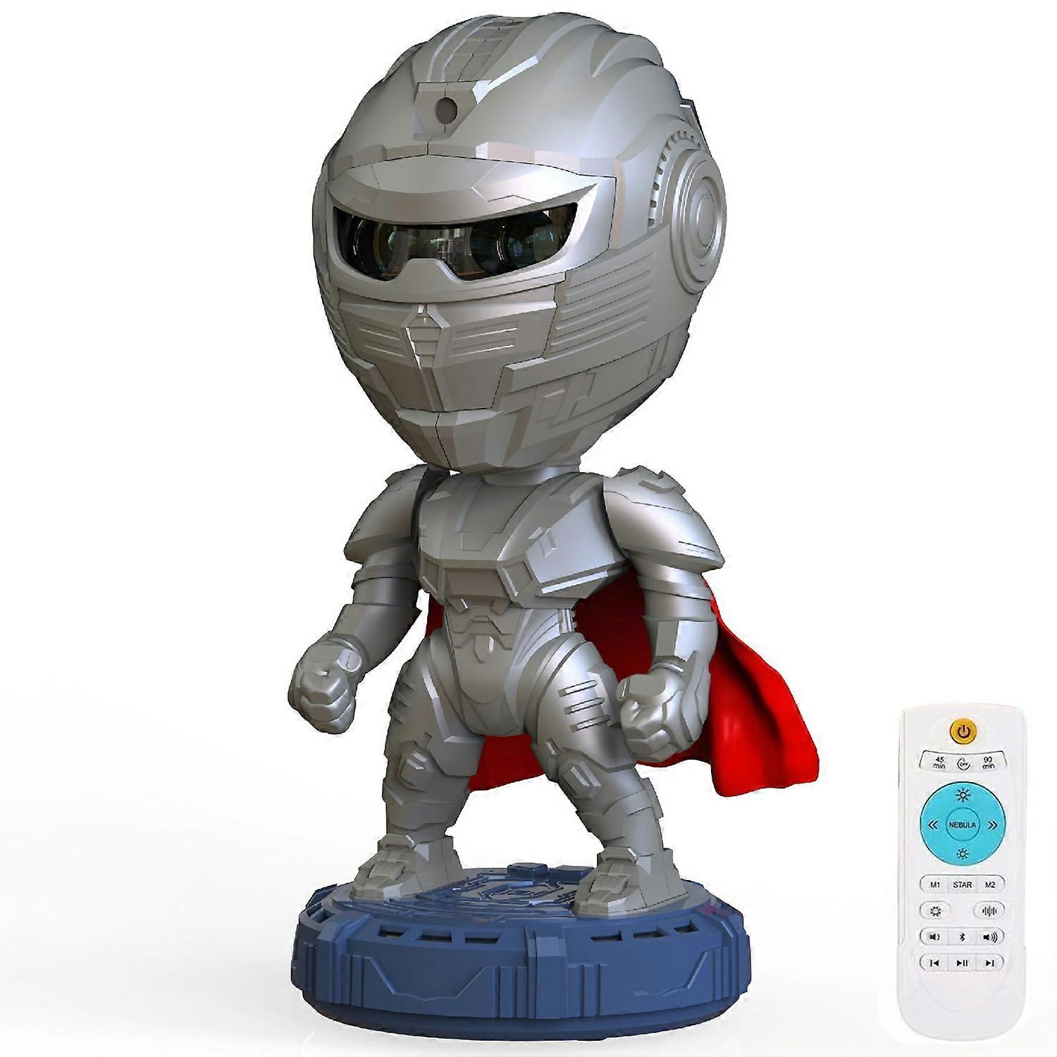 Type A Bluetooth Haut-parleur Robot Nébuleuse Projection Lumière Bureau Ornement Atmosphère Veilleuse