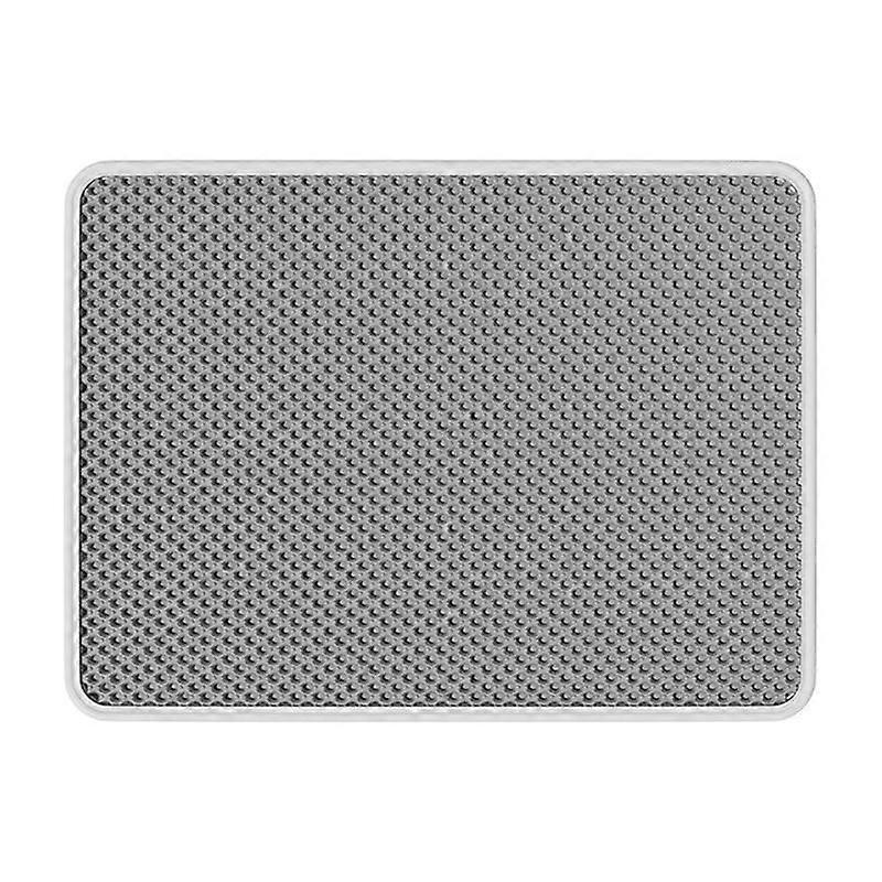 Cat Litter Mat Double Layer, Waterproof & Urine Proof, Non-Slip Scratch Pad, Easy Clean Large Toilet Mat for Cats