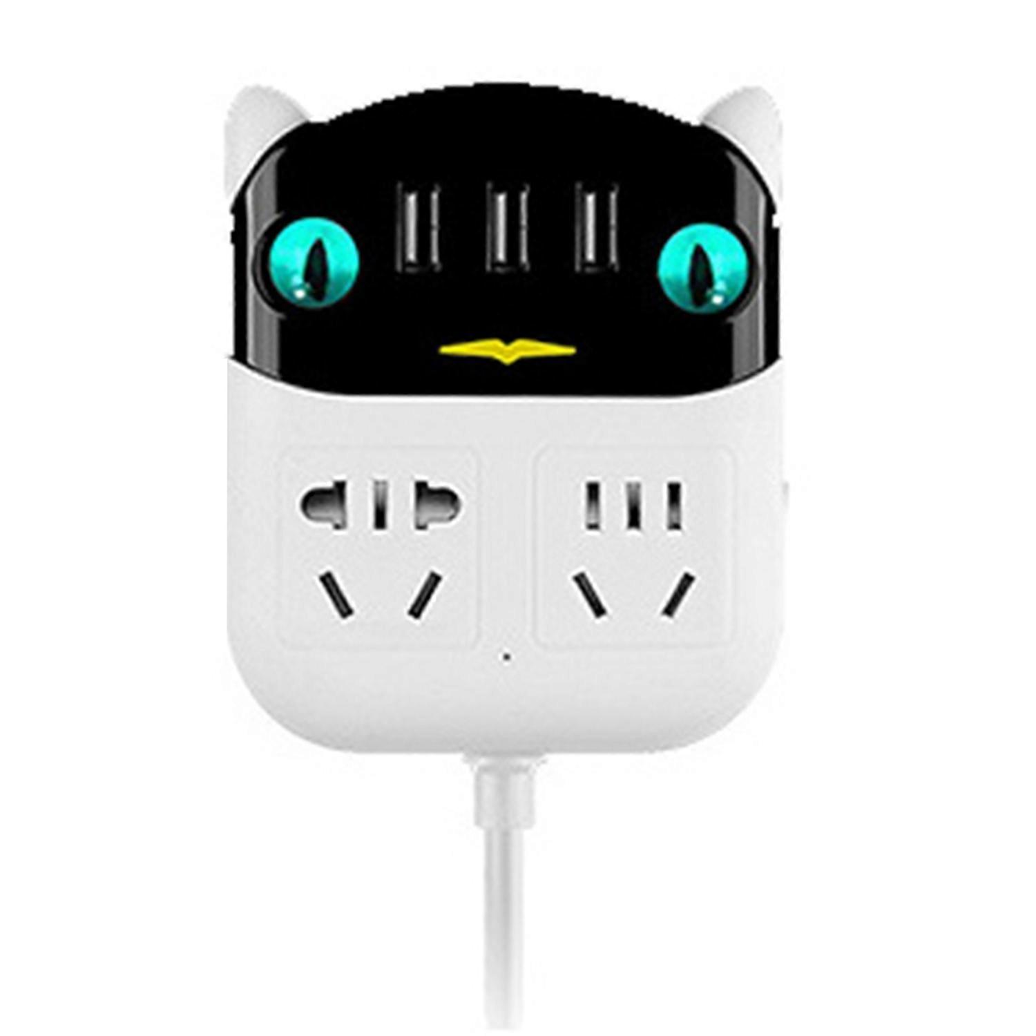 Power Strip Multifunctional USB Port ABS Flame Retardant Socket Strip for Home Office