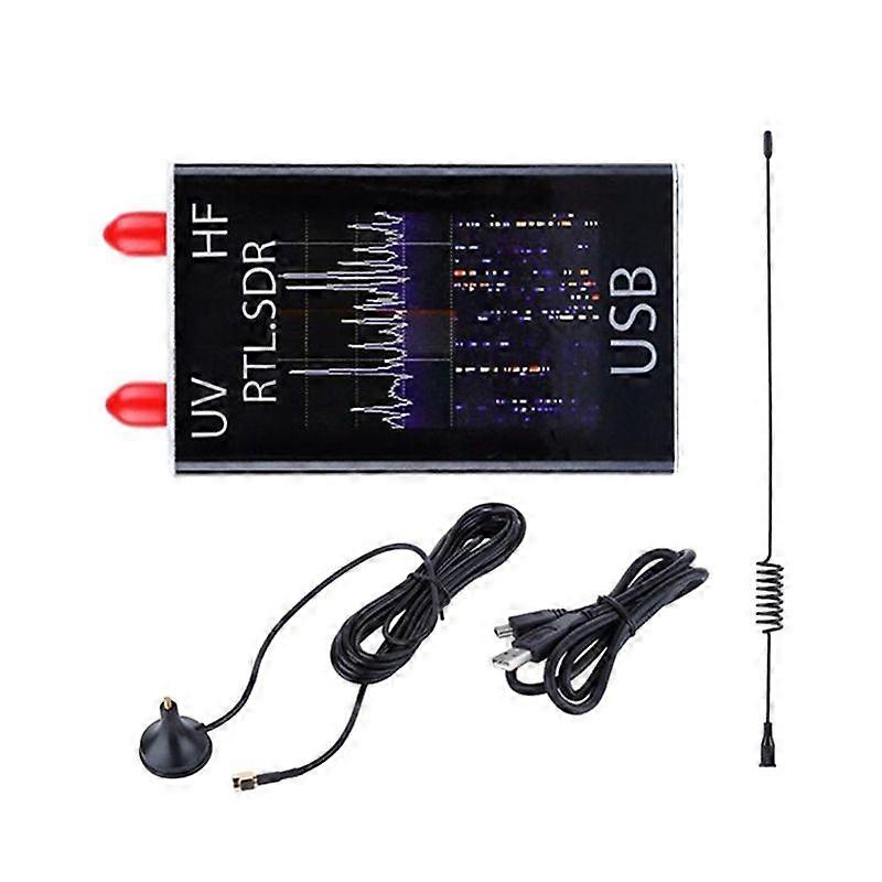SDR Receiver 100KHz-1.7GHz Full Band UV HF RTL-SDR USB Receiver Short Wave Broadband Software-Defined Radio