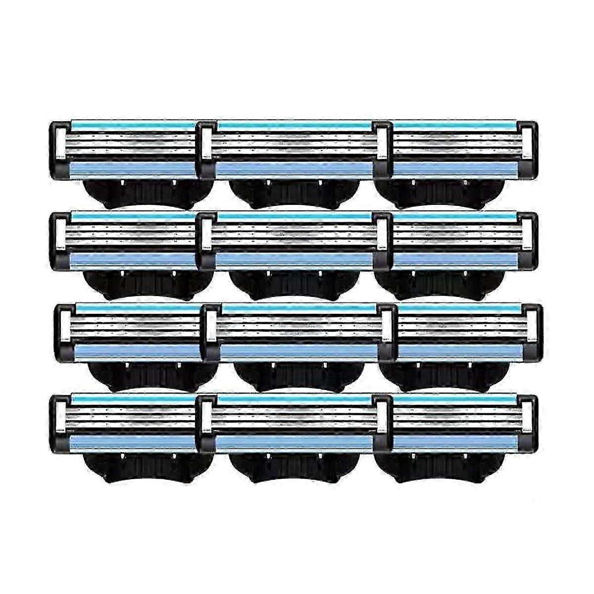 24 stk Blader Refills, Manuell Mach 3 Blades Refills For Mach 3 Mens Blade Refills