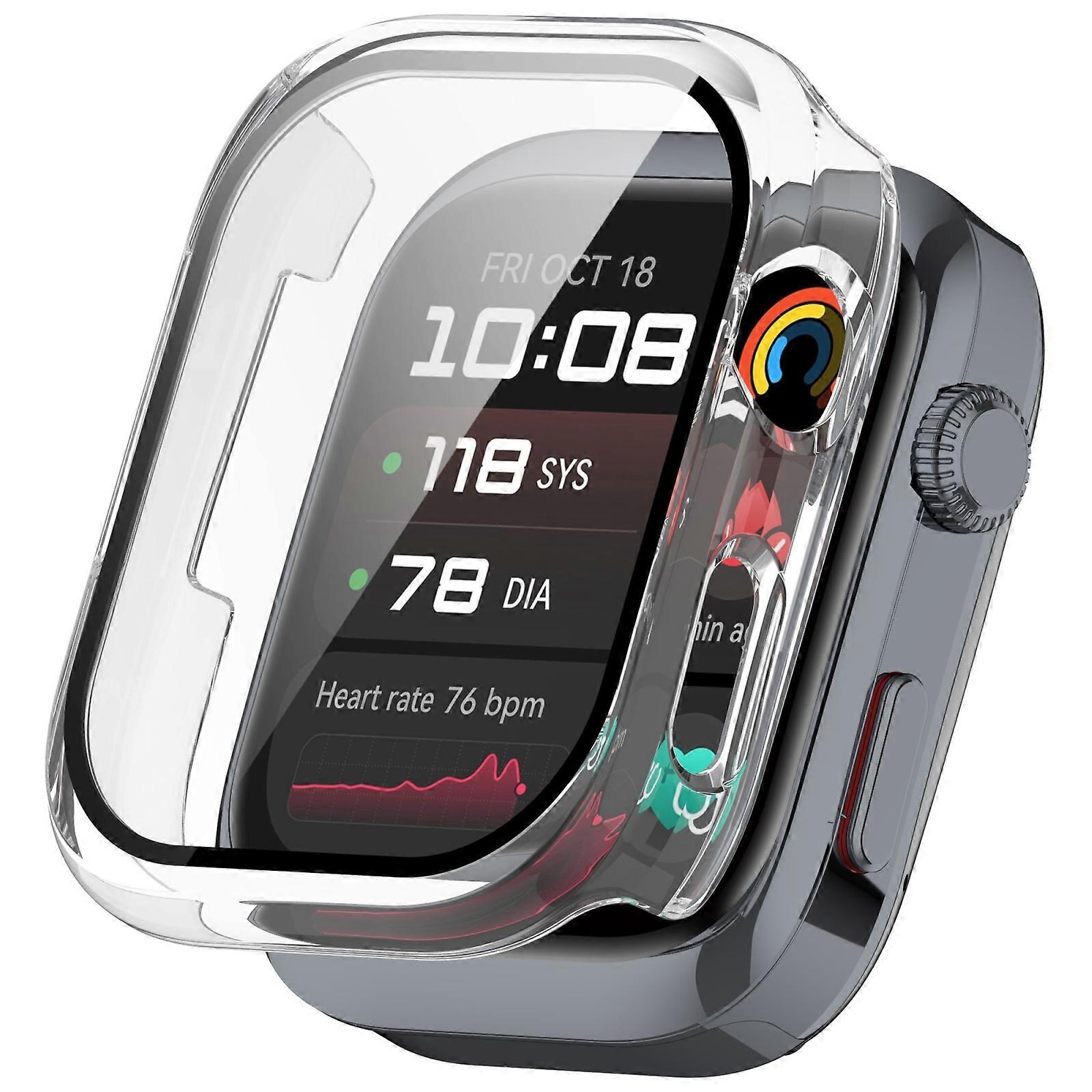 Estuche protector de reloj de PC integrado de película templada para Huawei Watch D2