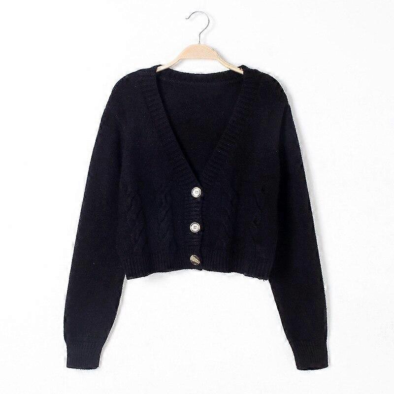 Short Style High-waisted Slim Plastic Sweater Women 2021 Spring New Single-breasted Knitted Cardigan Twist Small Jacket