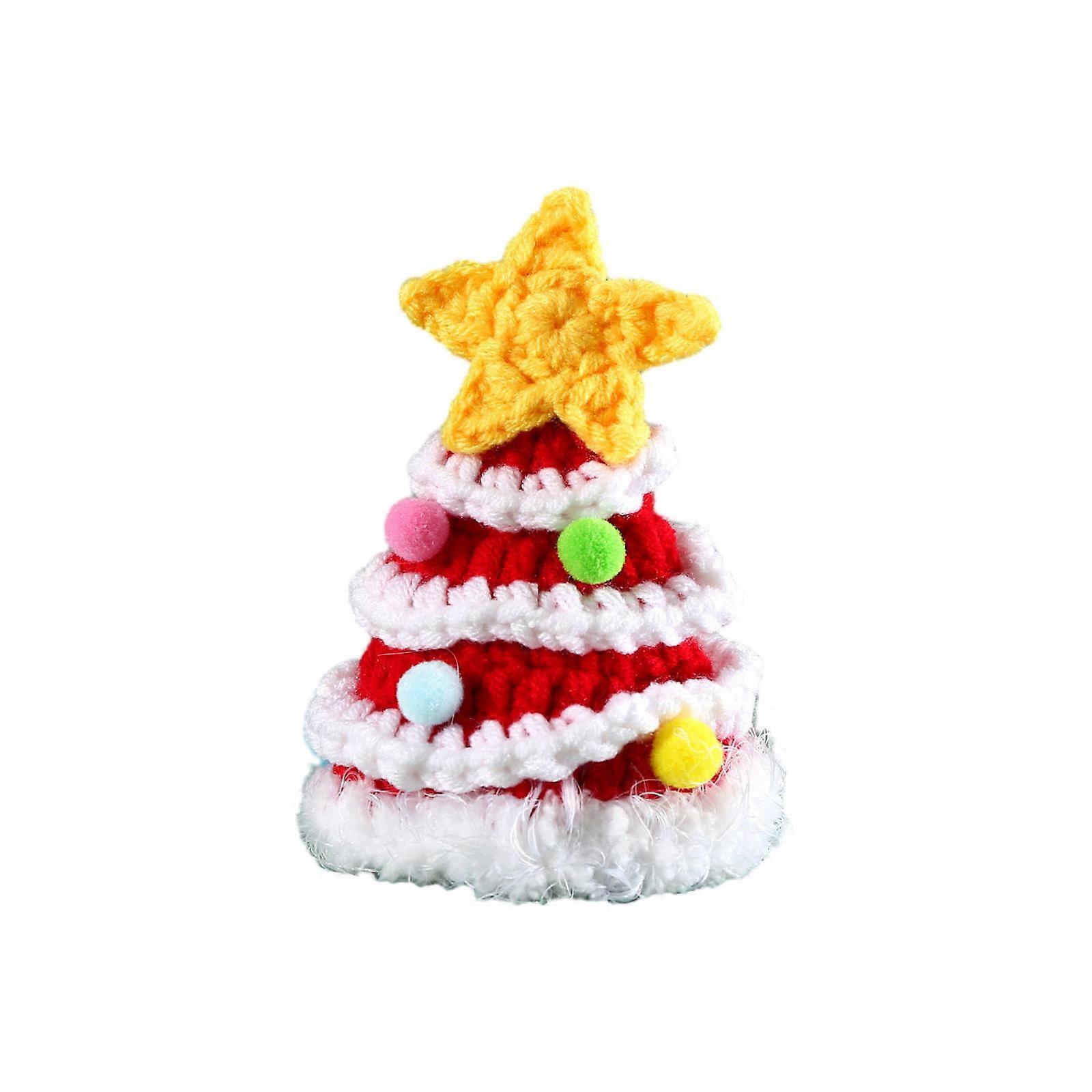 Δεμένο κατοικίδιο ζώο Santa Hat Bib Κασκόλ Γάτα Χριστουγεννιάτικη φορεσιά Headwear για σκύλους γάτας Φεστιβάλ Κόμμα στηρίγματα Santa Cap Pet αξεσουάρ κόκκινο