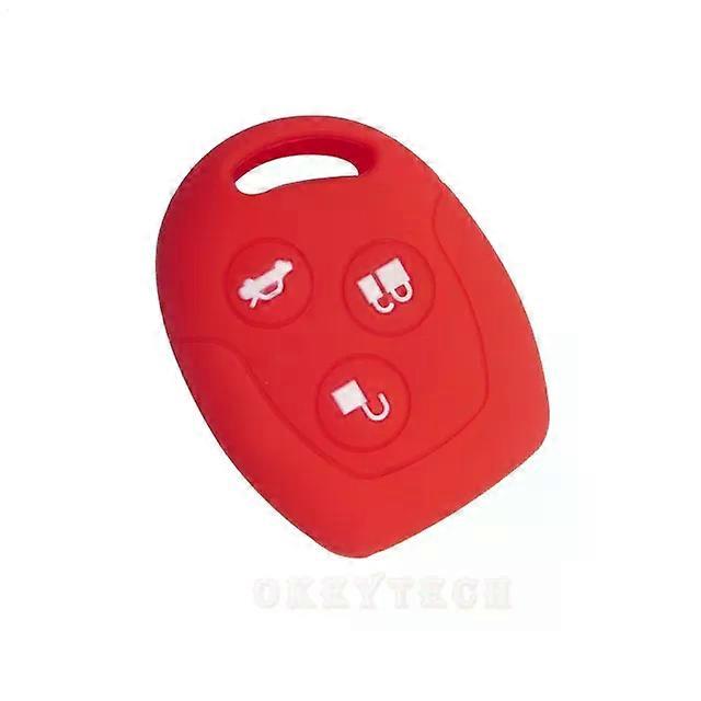 OkeyTech 3 Buttons Soft  Car Key Cover Case Shell For  Focus Mondeo Festiva Fusion Suit Fiesta KA Holder Protector MXP