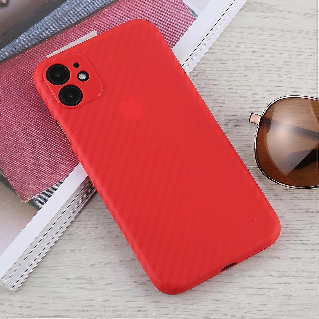 For iPhone 11 Carbon Fiber Texture PP Protective Case
