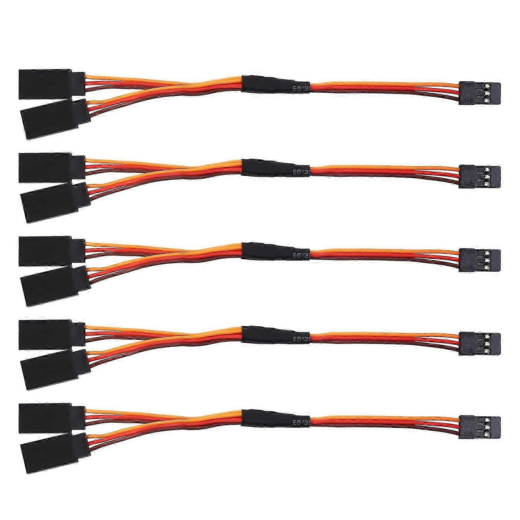 5Pcs 150mm Y Type Extended Extension Lead Wire Cable For Futaba Jr Y Harness Servo Lead Extension