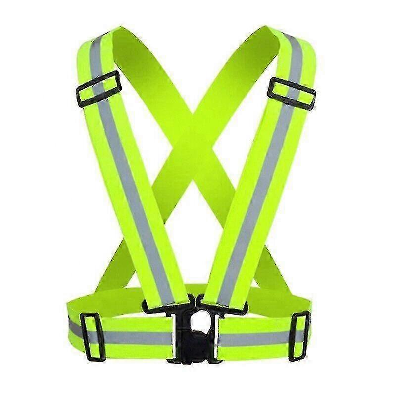 Hi Viz High-Visibility Waistcoat with Reflective Belt for Cycling