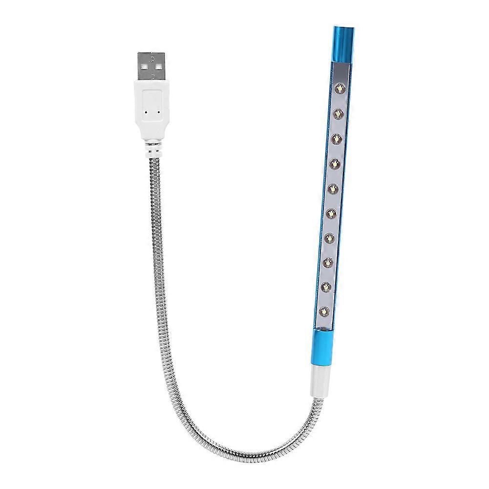 5V Flexible Mini USB LED Reading Light Lamp for Laptop PC Desktop Keyboard, Portable and Adjustable Brightness, Black