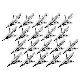 50 Stück Home Stuff Mini Krokodil Clips Kleine Krokodil Clips Metall Krokodil Clips Weihnachten Wäscheklammer