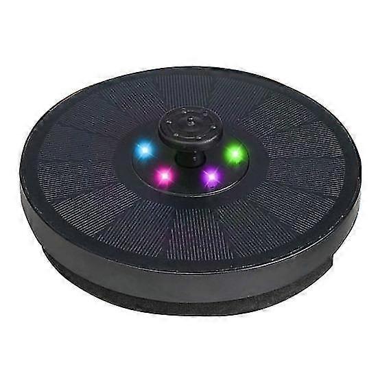 Solar-powered Fountain with Colorful Light Waterproof Auto Charging Simple Installation Intelligent 