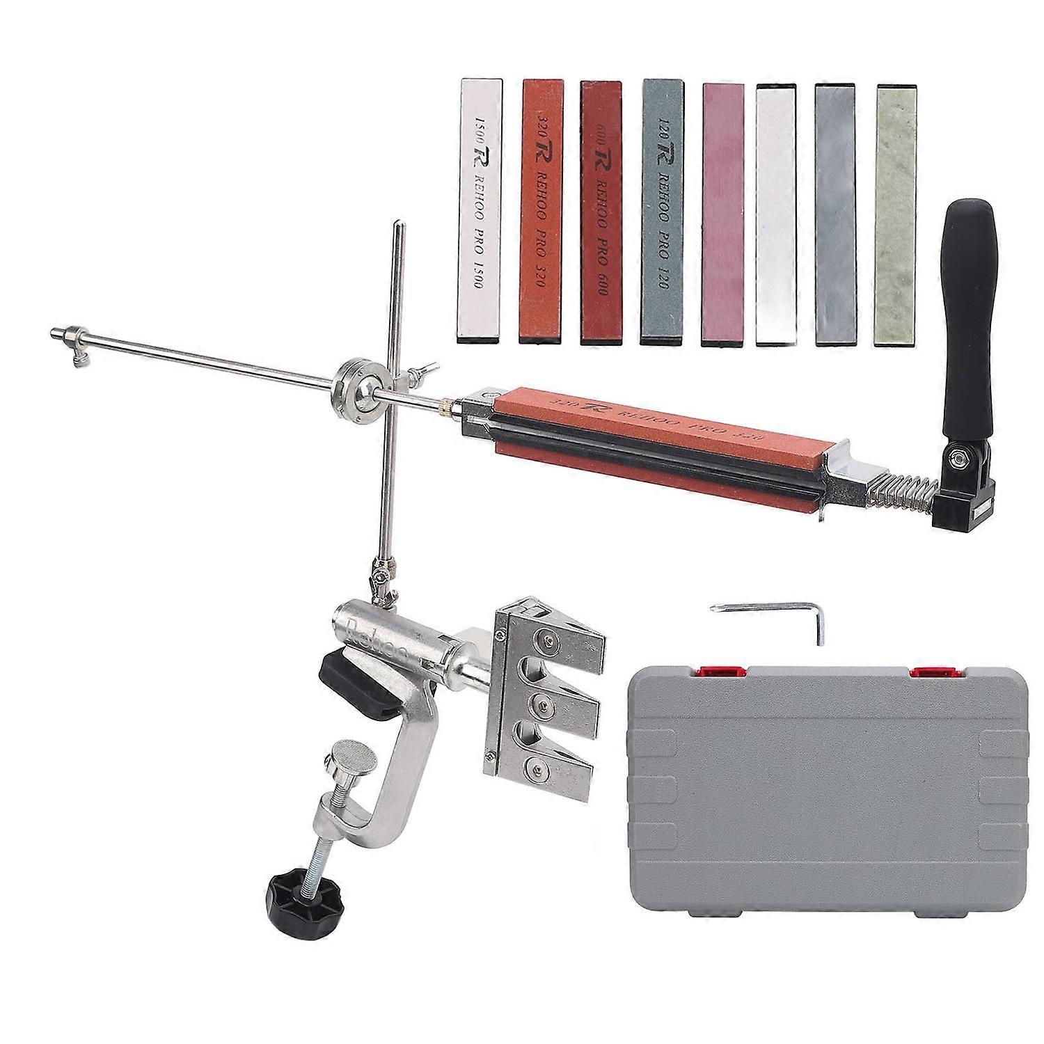 Professional Sharpening Kit 360 Degree Flip Rotation Fixed Angle Adjustable Clip Kitchen Chef Cutter