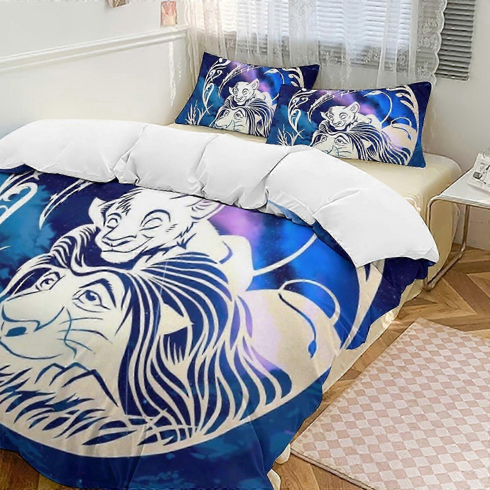 a2593 Lençóis O Rei Leão Conjunto de Cama Capa de Edredão Tema dos Desenhos Animados Lençóis de Quarto Infantil iip2593