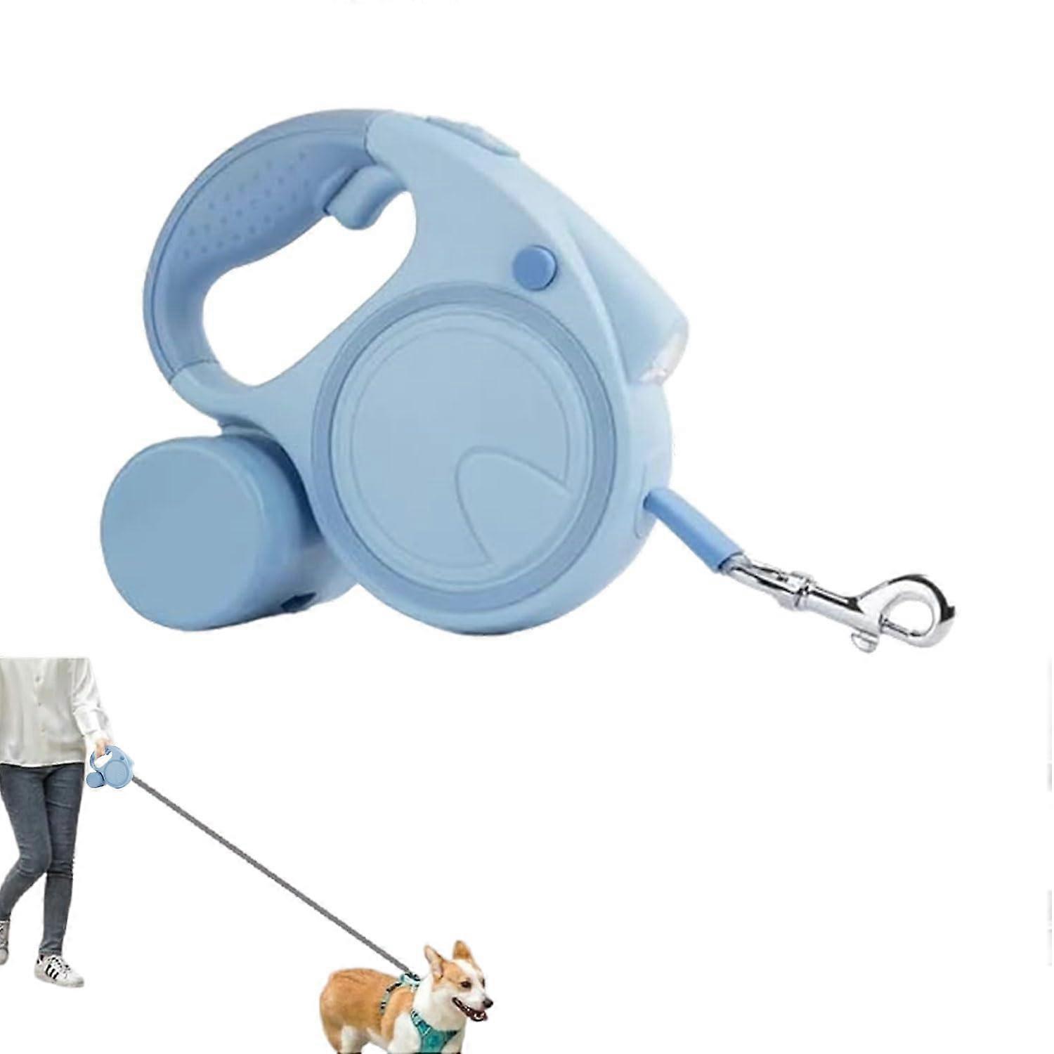 16 ft Retractable Dog Leash with Ergonomic Handle, Heavy-Duty Nylon, Reflective Design, Suitable for Medium and Large Breeds
