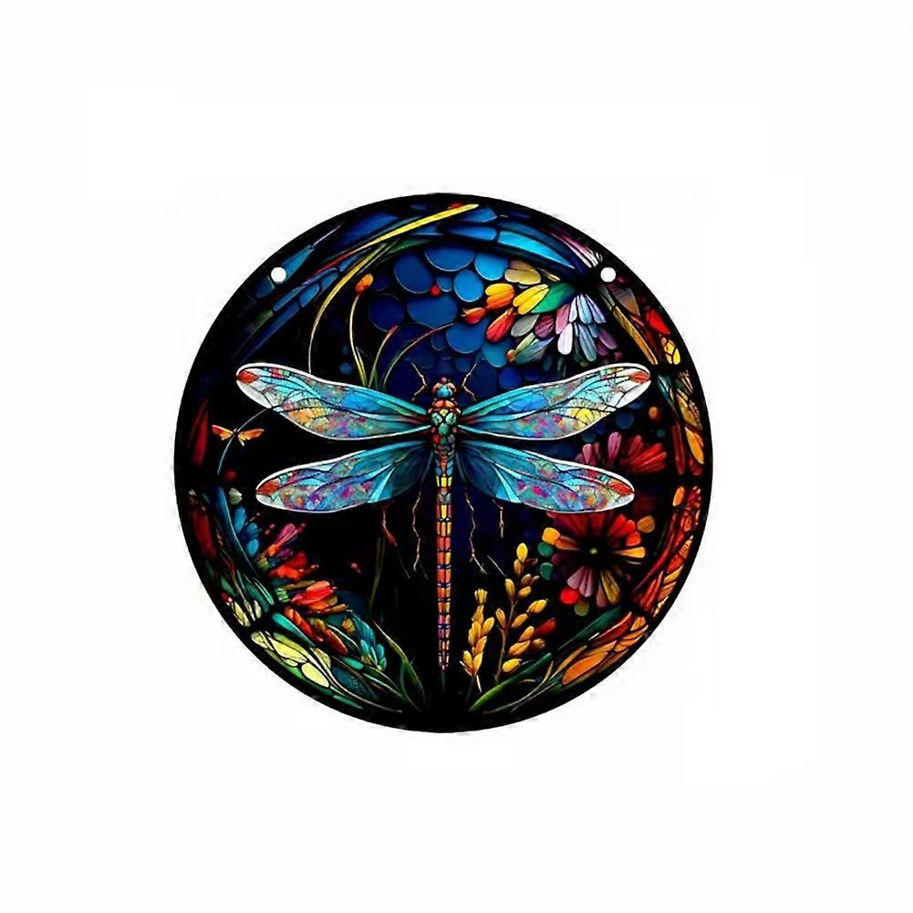 Stained Glass Dragonfly Suncatcher Beautiful Window Hanging
