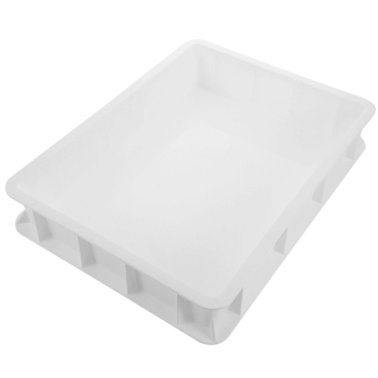 Stackable Pizza Dough Proofing Box Commercial Dough Proofing Container for Home and Bakery Plastic Tray without Lid Space-Saving