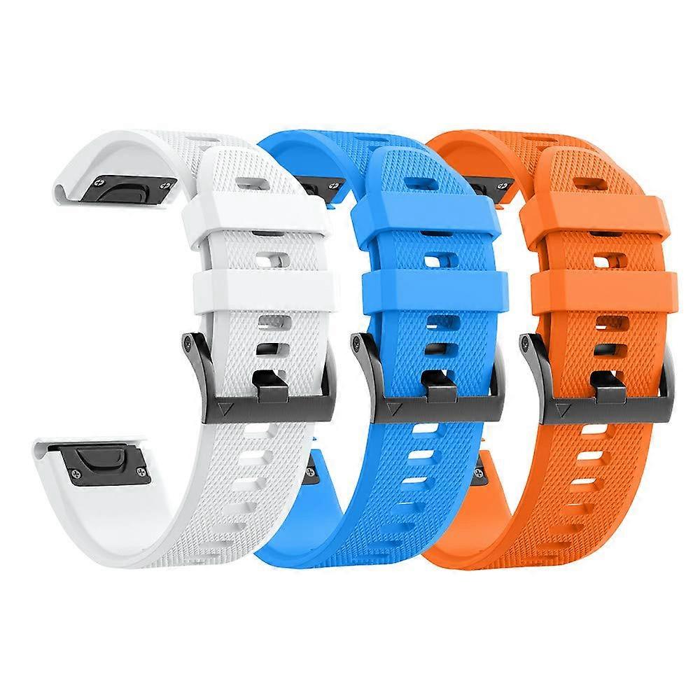 Silicone Watch Bands for Fenix 5X/Fenix 5X Plus and Fenix 6X/Fenix 6X Pro 26mm