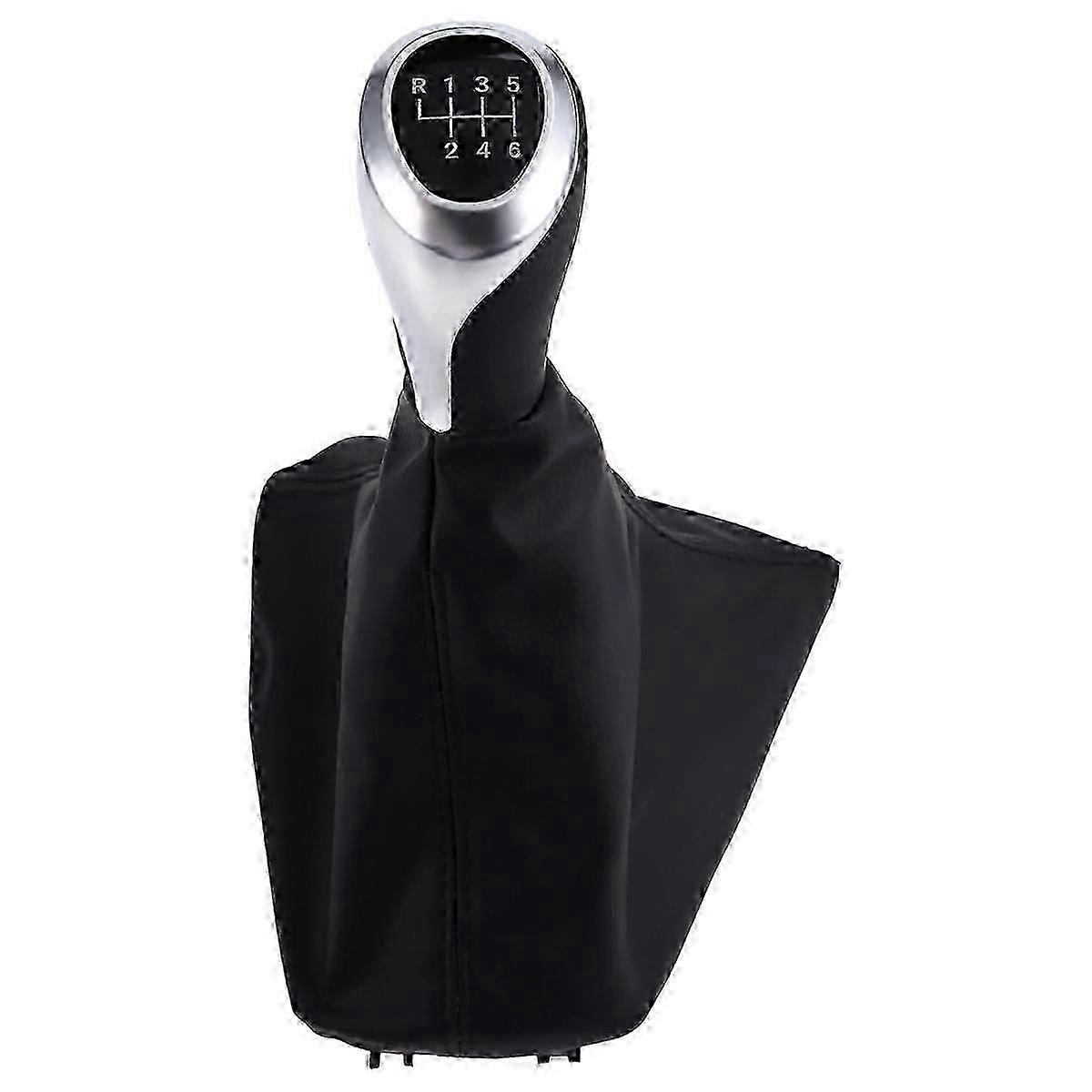 Car 6 Speed Manual Gear Lever Stick Shift Knob with PU Leather Dustproof Boot for 1 3 Series F20 F30 2011-2016 RHD Edition