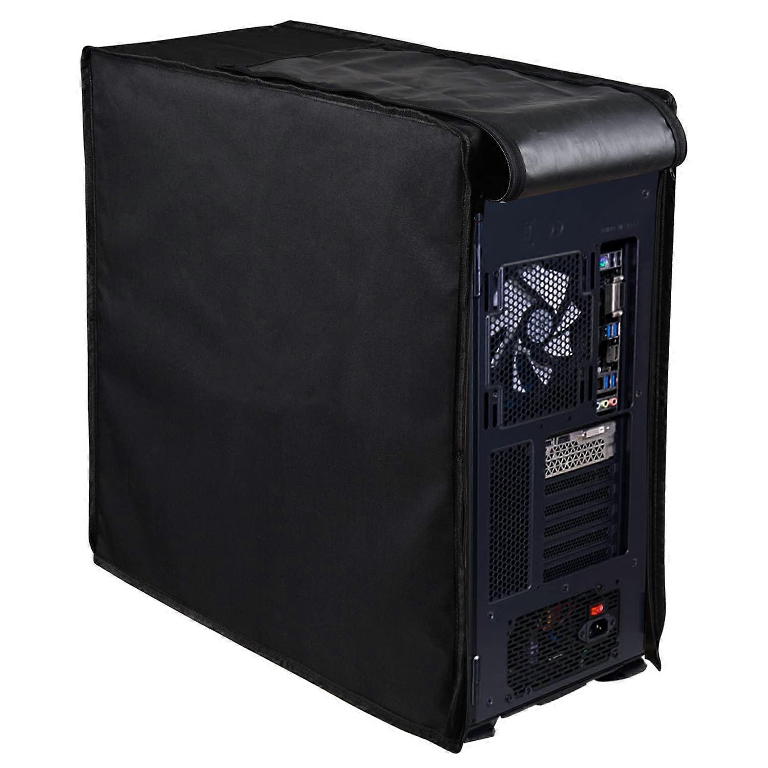 PC C Desktop Host Dust Cover Protector, Mid-Tower Computer Host Dustproof Cover with Zipper