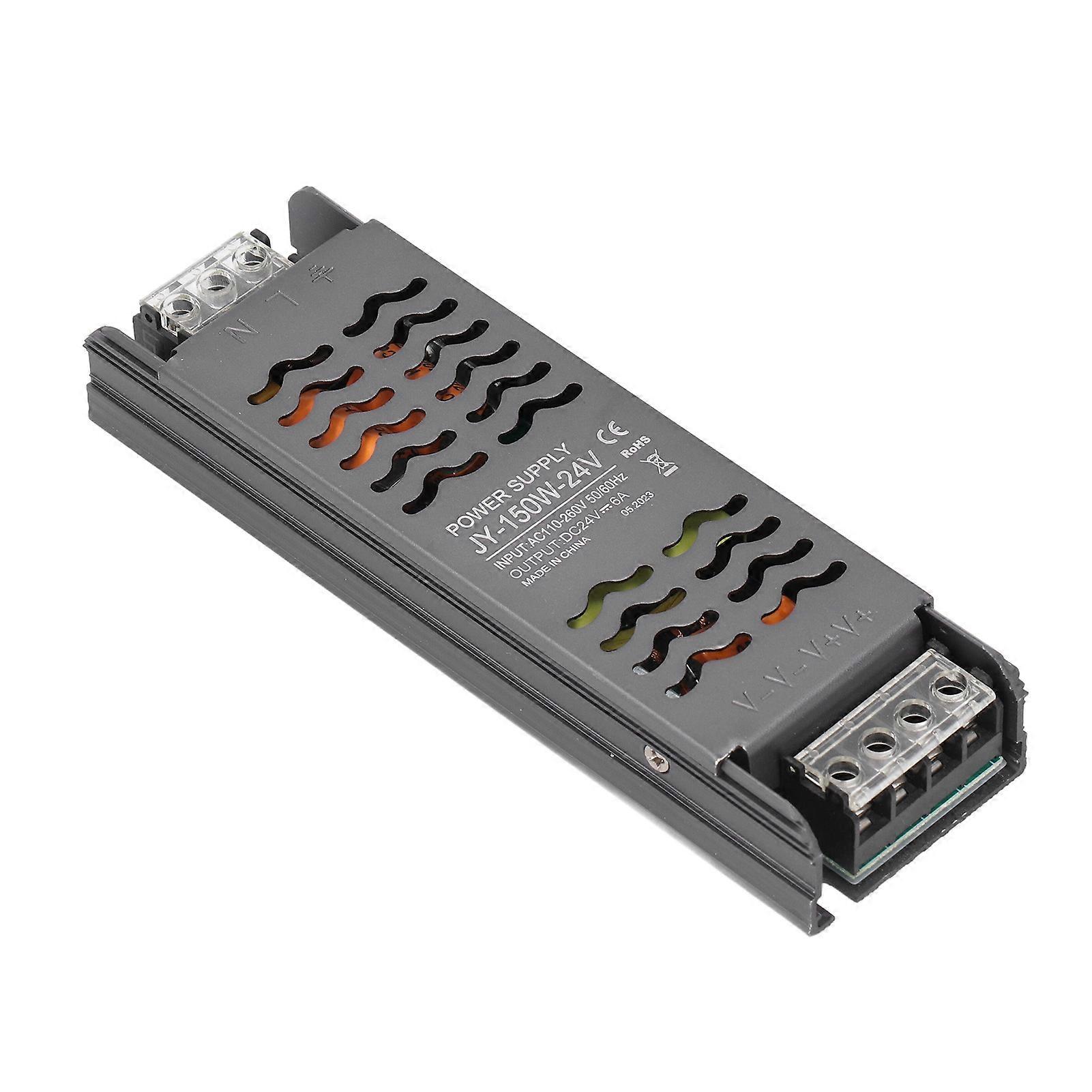 150W Constant Voltage Transformer LED Driver Switching Power Supply for Engineering Projects AC110‑260V Input DC24V Output 