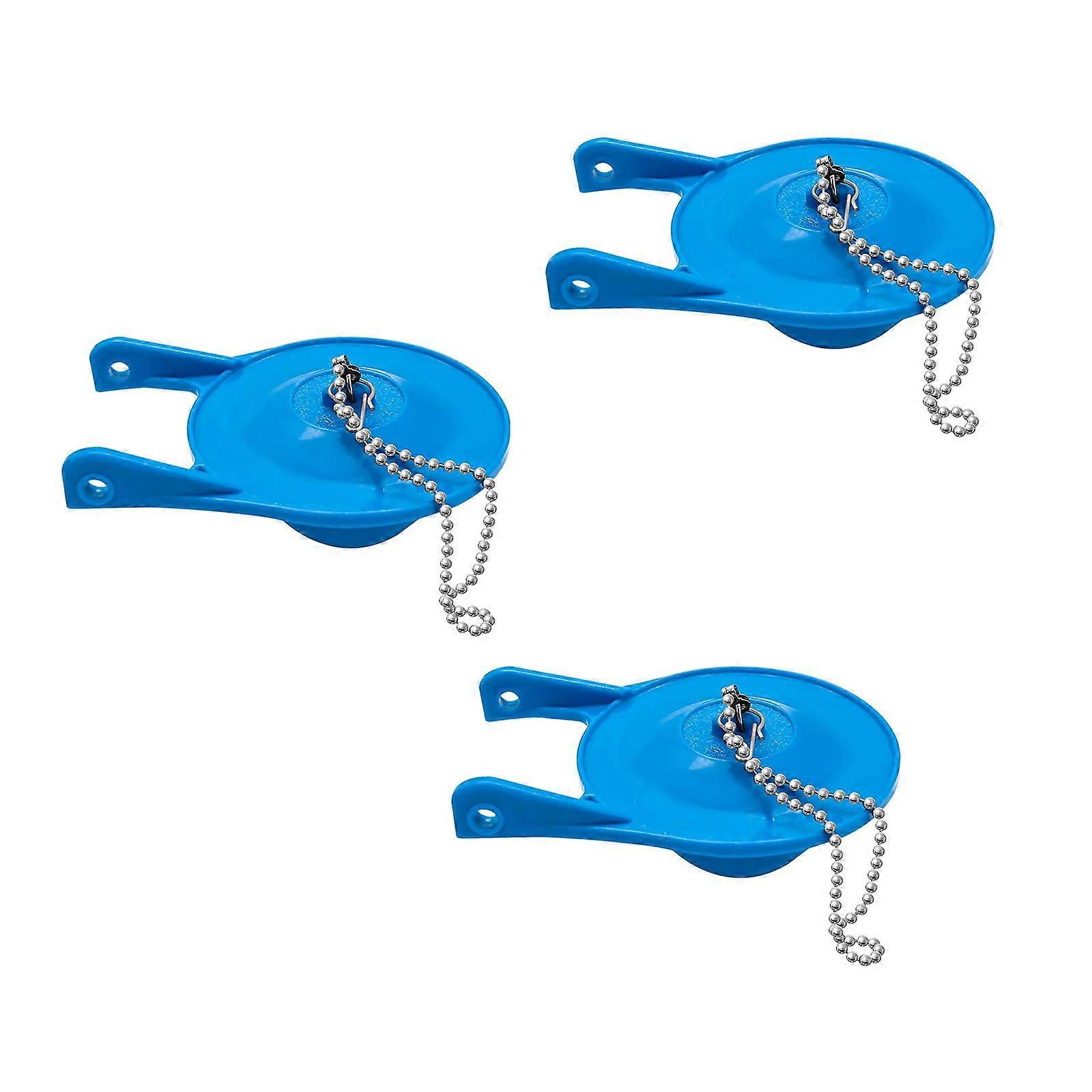 Toilet Flapper Replacement Parts, Universal 3-Inch Toilet Stopper Flappers with Chain and Hook