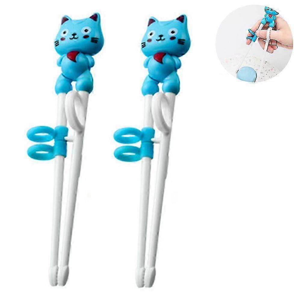 Chopsticks For Kids,learning Chopstick Helper,stainless Steel Reusable Kids Chopsticks For Learning And Training,2 Pairs Of Chopsticks SWR