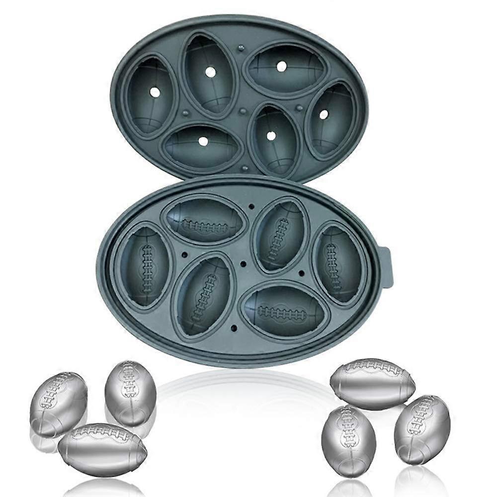 Premium Football Shaped Silicone Sugar Molds and Ice Cube Trays | Food Class does not contain silicone BPA