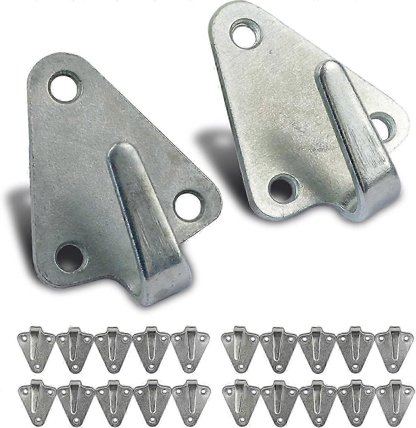 30 Pieces of Three-Hole Tarps Hooks - Ideal Net and Tarp Fasteners for Secure Trailer Attachments