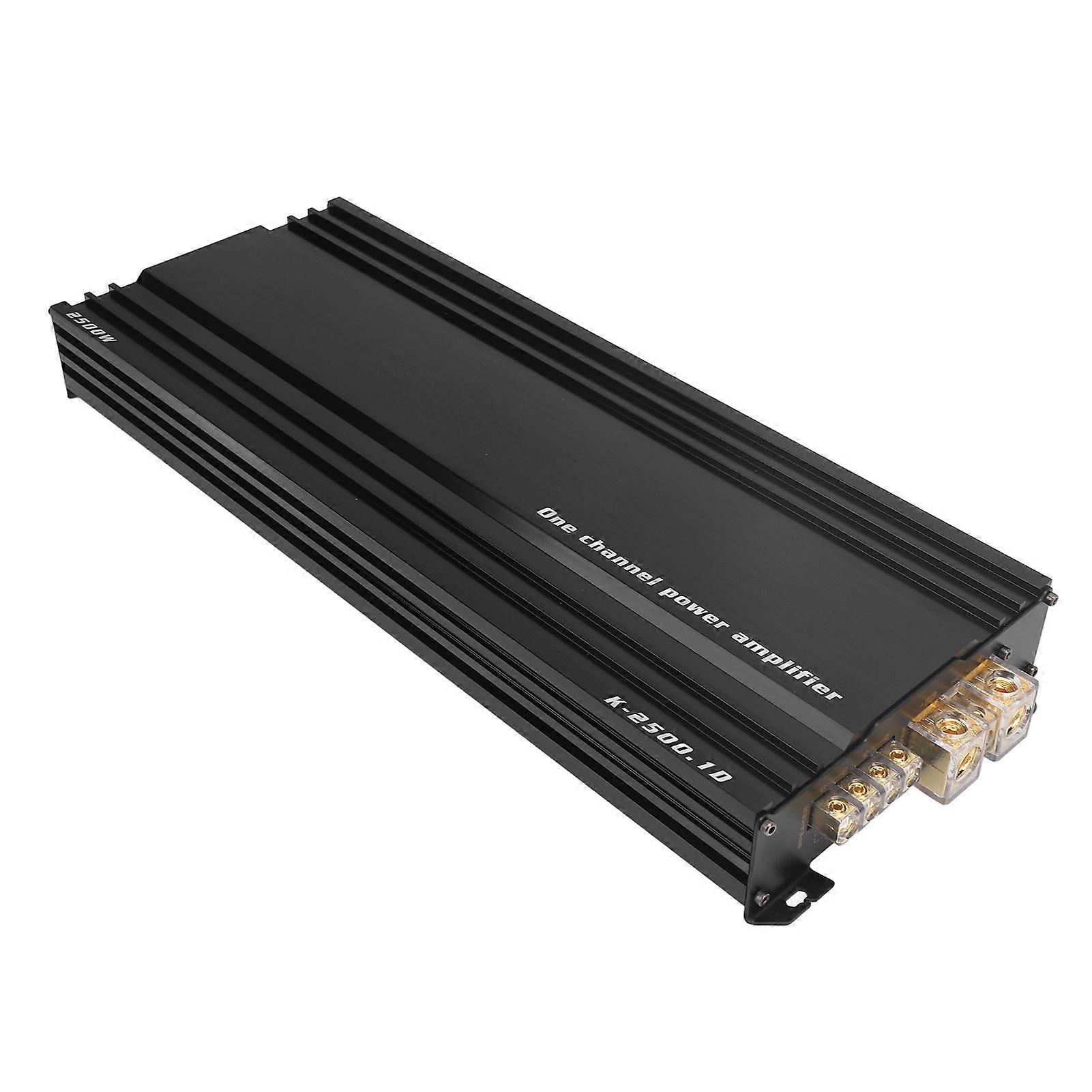 2500W Car Amplifier Single Channel Class D High Power Aluminum Alloy Digital Car Amplifier
