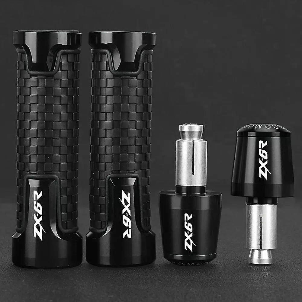 Applies to For KAWASAKI ZX~6R ZX6R 1995~2012 2005 2006 2007 2008 2009 11 Handlebar End Motor Grip Ends Plus Handle Bar Grips Ends Tips Caps