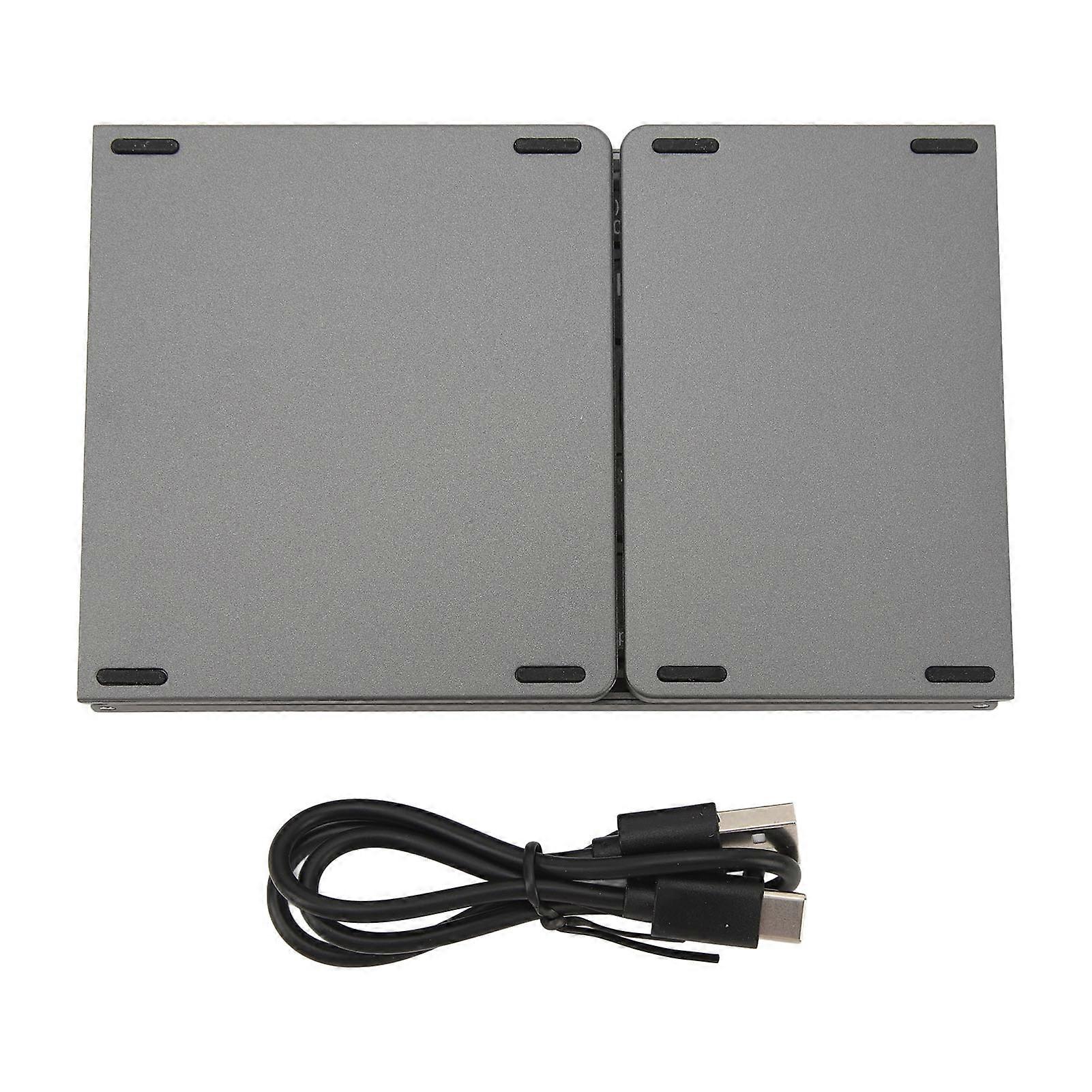 Foldable Bluetooth Keyboard Portable Wireless Folding Keyboard with Touchpad for Win for Android