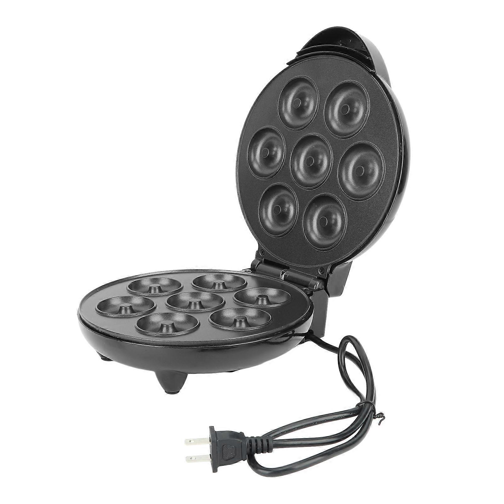 Easy Release Double Sided Heating Prevent Stick Portable Mini Electric Donut Maker Machine for 7 Doughnuts