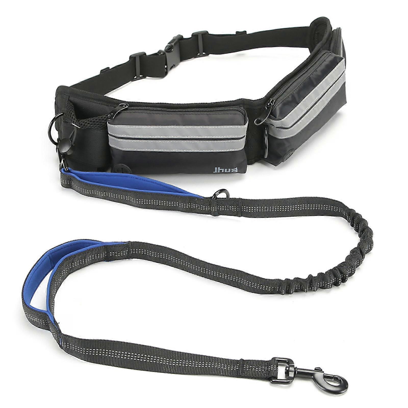 Adjustable Pet Jogging Leash with Easy Control Handle Night Safe Reflective Dog Running Leads for Dog Walking
