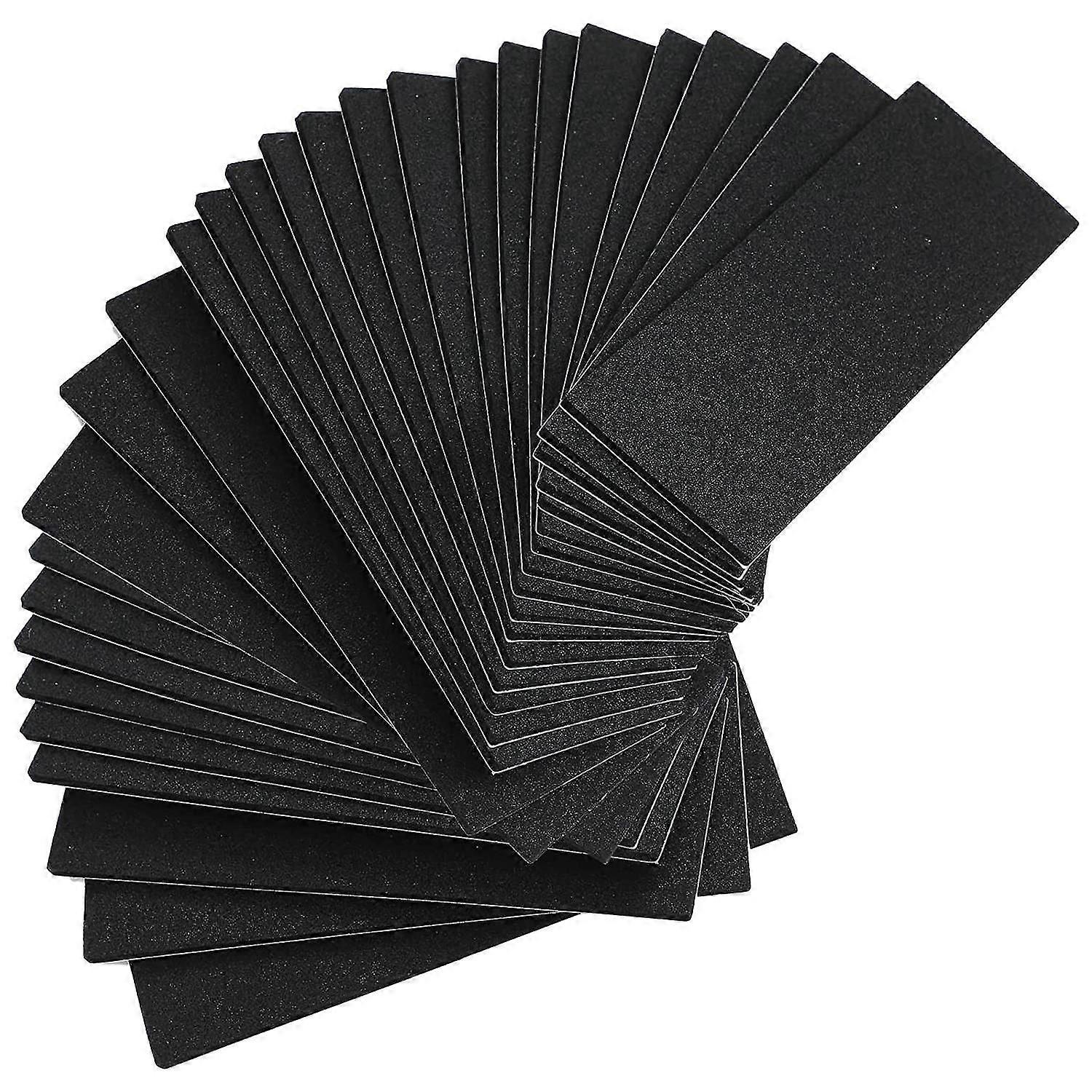 24 Stück Griffbrett Foam Grip Tape Adhesive Foam Tape Schwarz Non Foam Grip Tape passend für Mini Fingerboa