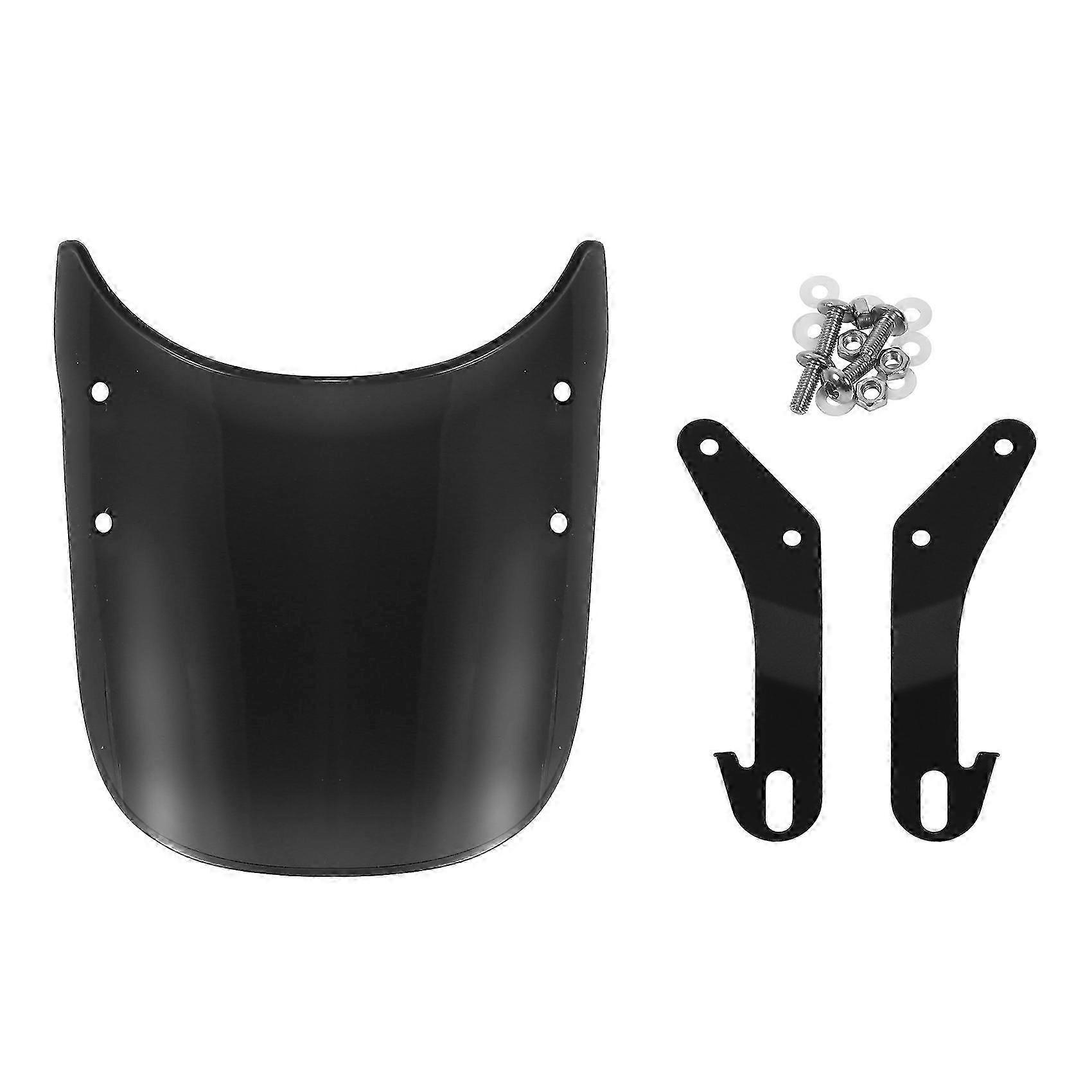 Universal Motorcycle Windshield & Headlight Fairing with Mount Bracket for 5-7 Inch Round Headlights