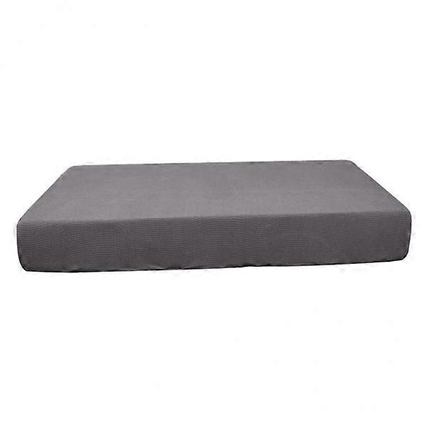 5xStretch Spandex Jacquard Sofa Couch Seat Cushion Grey-Size S
