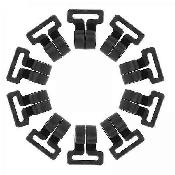 6x10x Camping Tent Pole Hook Awning Hooks Travel Nylon Set High Quality Black