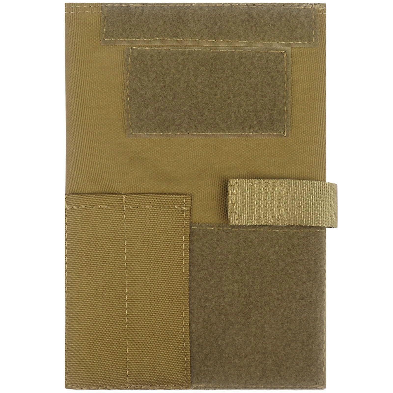 Tactical Notebook Cover Camouflage, Oxford Cloth Journal Holder with Hook and Loop Panels for Outdoor Use