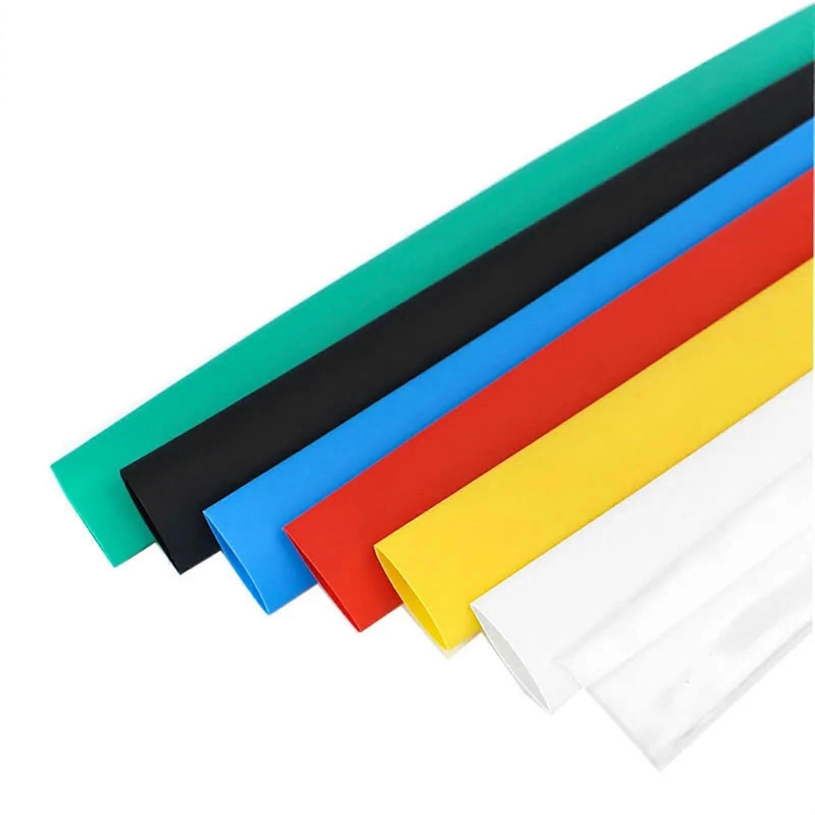 Shrink Tubing for Fishing Rods, 1m Length, 2:1 Shrink Ratio, 7 Color Options, Sizes 15-40mm