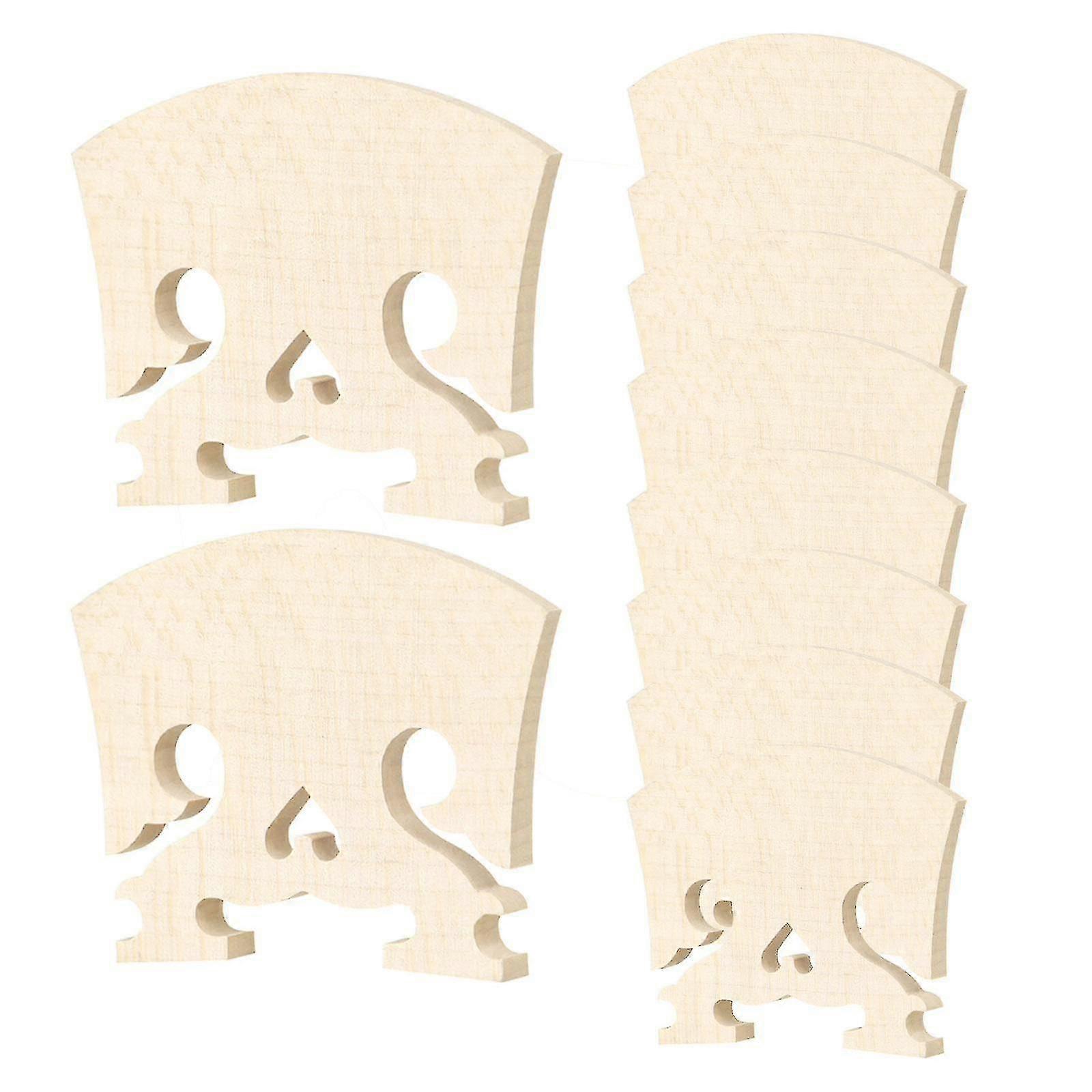 10x Maple Violin Bridge 4/4 Fitted Wood Bridge Part For Violin Enthusiasts