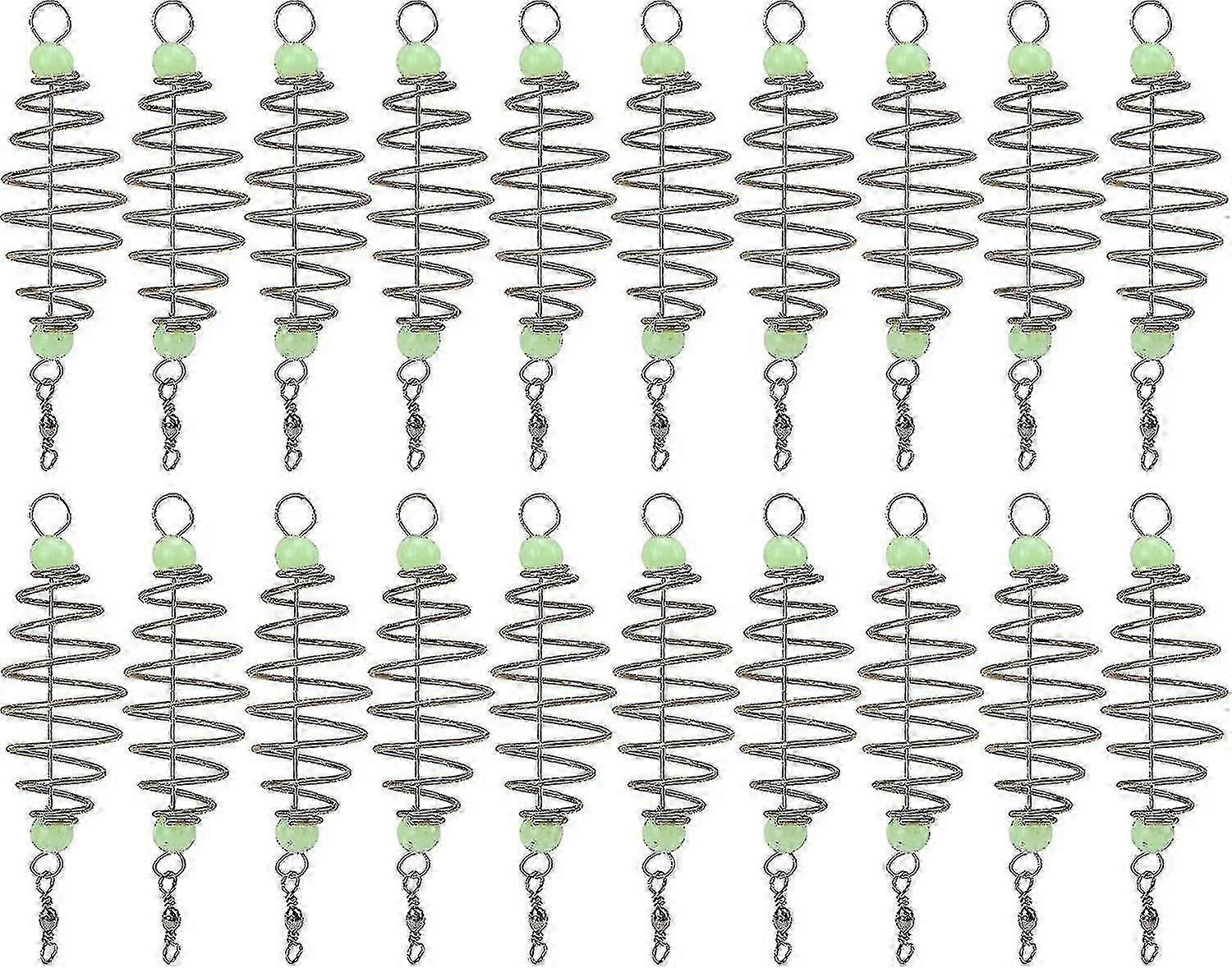 20 Pack Angeln Feeder Köder Käfig Olive Spring Angeln Feeder Köder Käfighalter